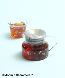 日本 afternoon tea 23新款姆明亚美 耐热玻璃泡茶壶 水杯 过滤网