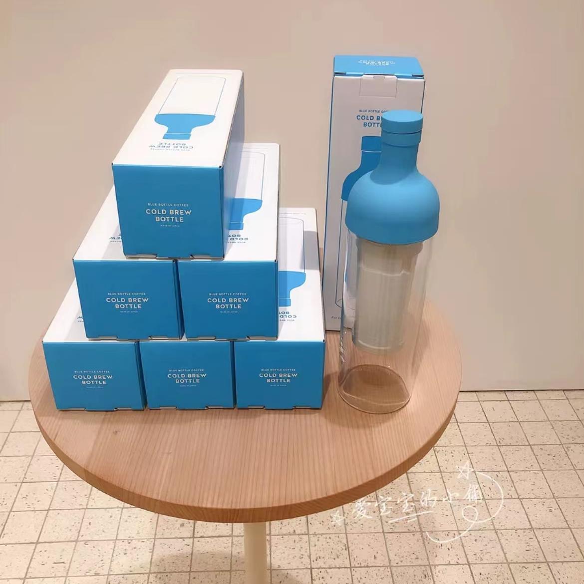 日本代购本土Blue Bottle蓝瓶子冷萃壶冷泡咖啡瓶hario合作款