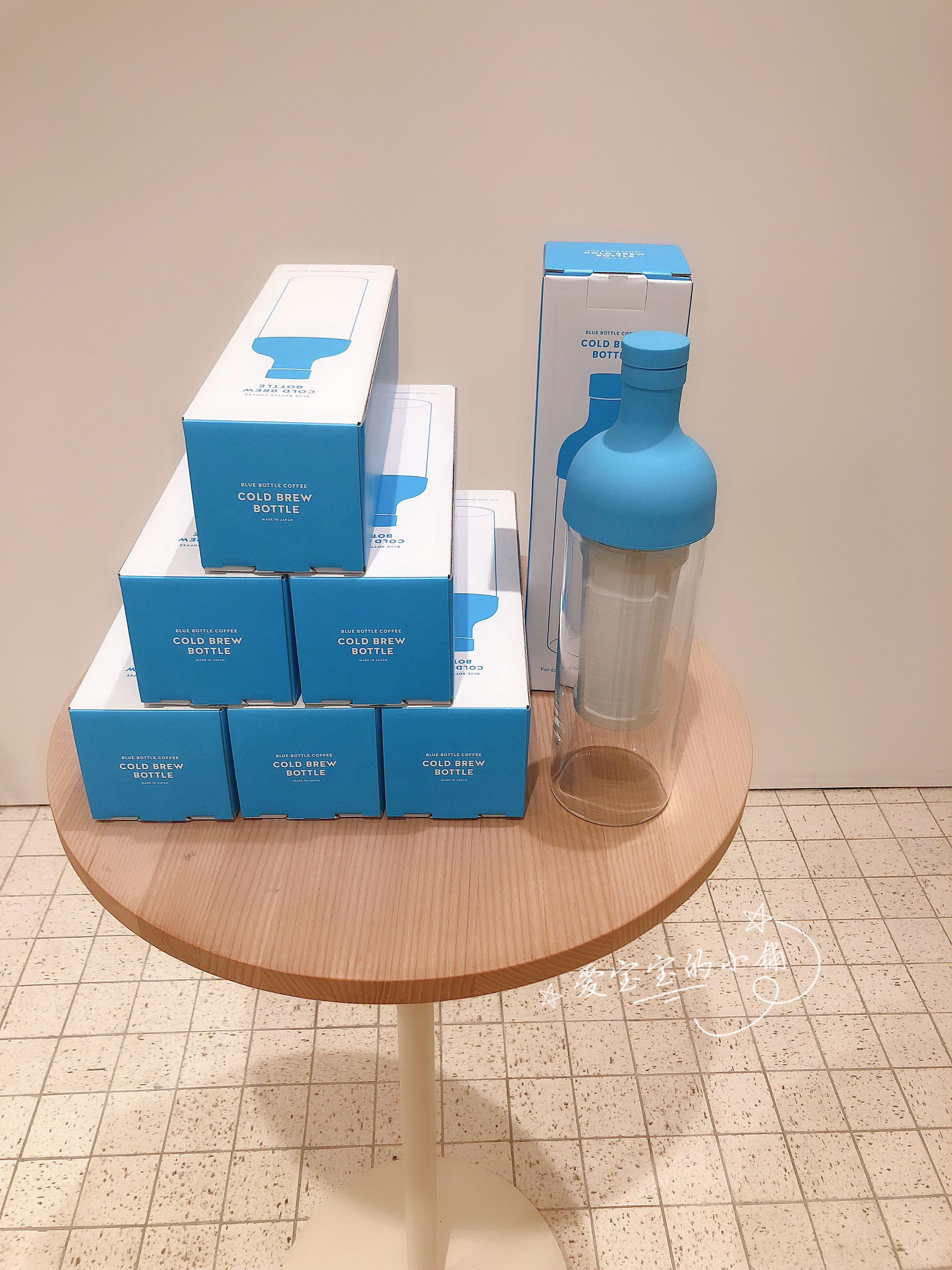 日本代购本土blue bottle蓝瓶子冷萃壶冷泡咖啡瓶hario合作款