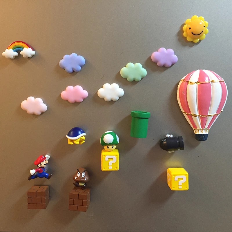 超级玛丽冰箱贴创意3D立体吸铁石    马里奥兄弟磁贴家居饰品|ruв категории Домашний быт, наклейки, магнитные наклейки холодильник - от Buy2taobao.com для оказания профессиональной услуги покупки агента Taobao
