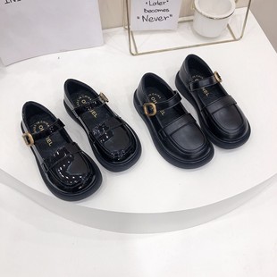 儿童英伦风可爱小女孩小公主表演鞋 女童小皮鞋 时尚 2025春秋季 新款