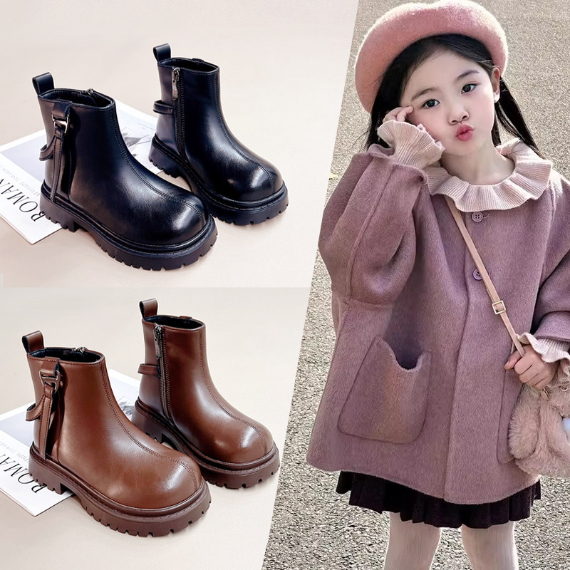 女童靴子儿童马丁靴童鞋2025秋冬季新款加绒小公主洋气宝宝短靴棉,童鞋/婴儿鞋/亲子鞋,皮靴,淘宝优惠券,粉丝福利购,淘宝优惠卷