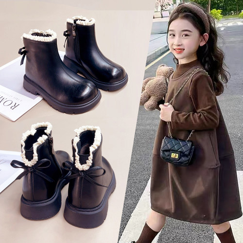 女童靴子，2025爆款，高奢公主风