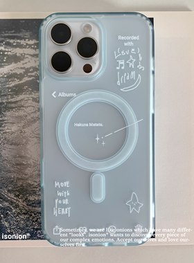原创适用苹果17promax磁吸磨砂壳