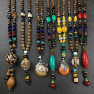 复古民族风毛衣链女长款项链百搭男简约配饰品挂件饰品秋冬新款潮