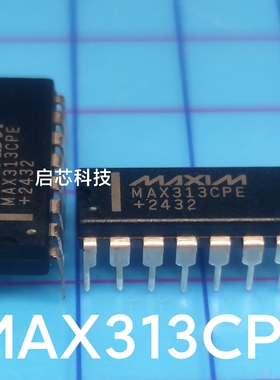 MAX313 MAX313CPE MAX313EPE 10欧姆四路SPST CMOS模拟开关DIP-16