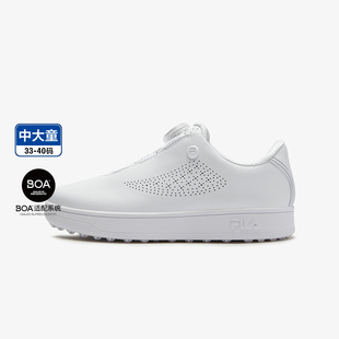 Fila/斐乐秋季新款GF ON-GREEN男中大童儿童高尔夫鞋K15B522701F