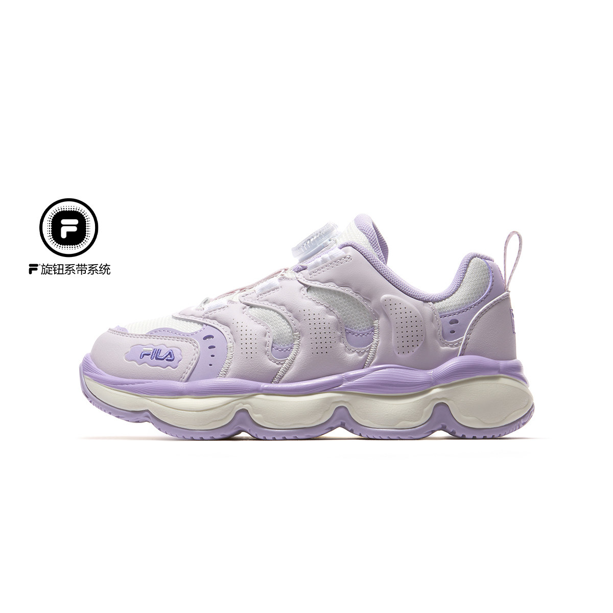 Fila/斐乐冬季新款女中大童泡芙户外时尚经典运动板鞋K15G611302F,童鞋/婴儿鞋/亲子鞋,板鞋,淘宝优惠券,粉丝福利购,淘宝优惠卷
