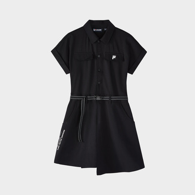 斐乐女子潮流运动宽松梭织连体裤