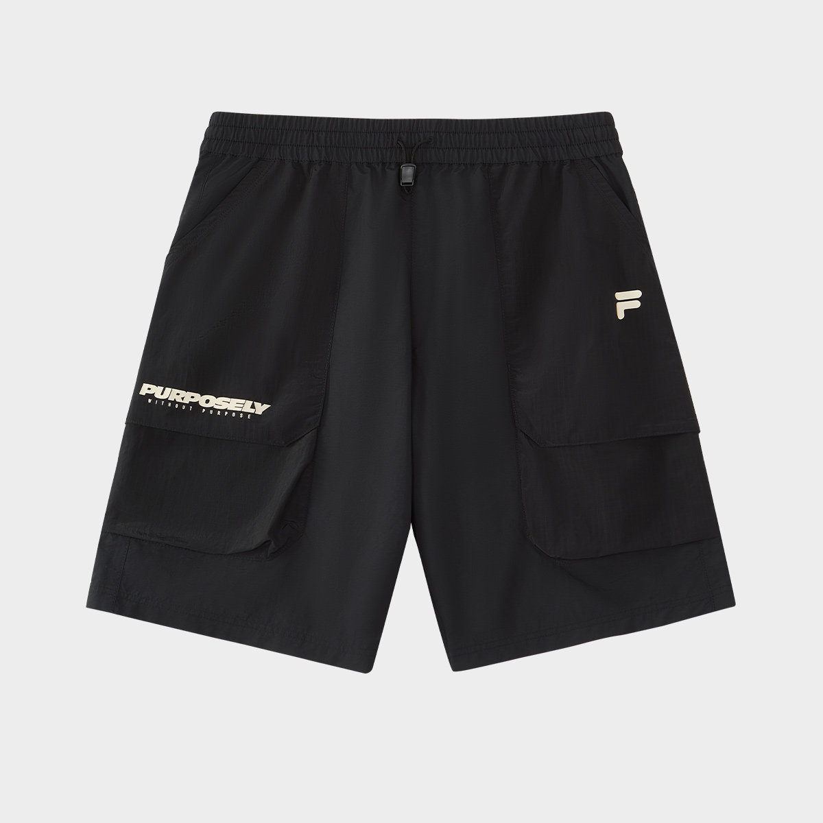 Fila/斐乐梭织五分裤男夏季新款时尚休闲运动宽松短裤T11M431802F