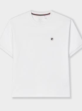 Fila/斐乐女针织短袖衫25夏新款时尚休闲简约基础T恤F11W421112F