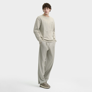 Fila/斐乐男装男式卫衣男士简约百搭针织长袖套头衫F11M445211H