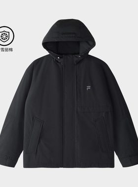 Fila/斐乐冬季新款男子潮流运动宽松保暖连帽棉服T11M515901F