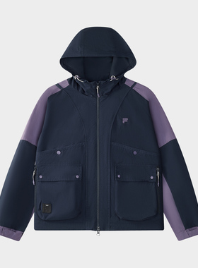 Fila/斐乐秋季新款女子户外时尚潮流运动宽松梭织外套T11W543702F