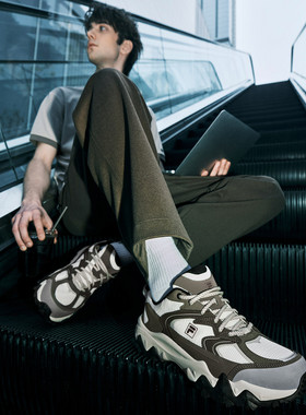 Fila/斐乐欧客漫2S男鞋厚底轻弹舒适老爹鞋复古运动鞋F12M522120F