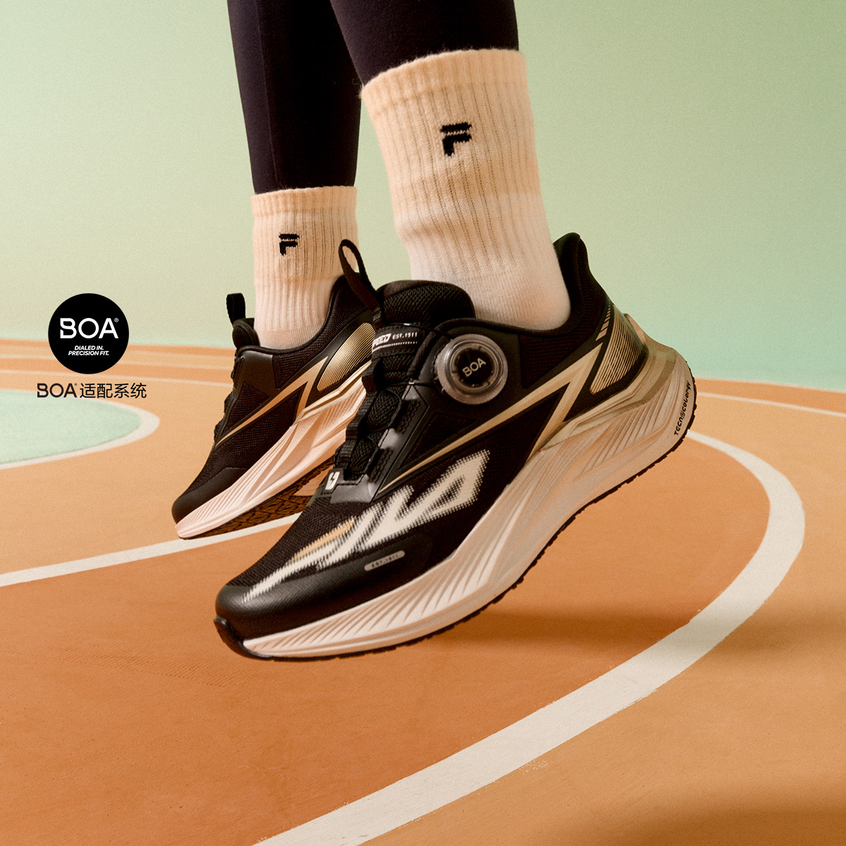 斐乐超跑鞋5代男中大童儿童跑鞋