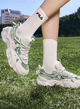 FILA/斐乐FLUID 5猫爪鞋5代女子时尚休闲复古运动鞋F12W422103F