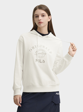 Fila/斐乐秋季新款女子户外时尚休闲运动舒适连帽卫衣F11W449210A