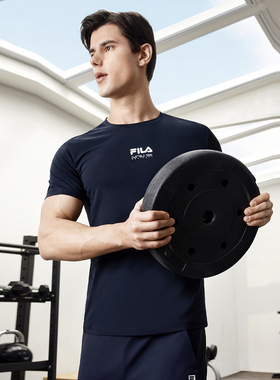 Fila/斐乐夏季新款男子户外时尚休闲运动健身短袖T恤A61M521120A