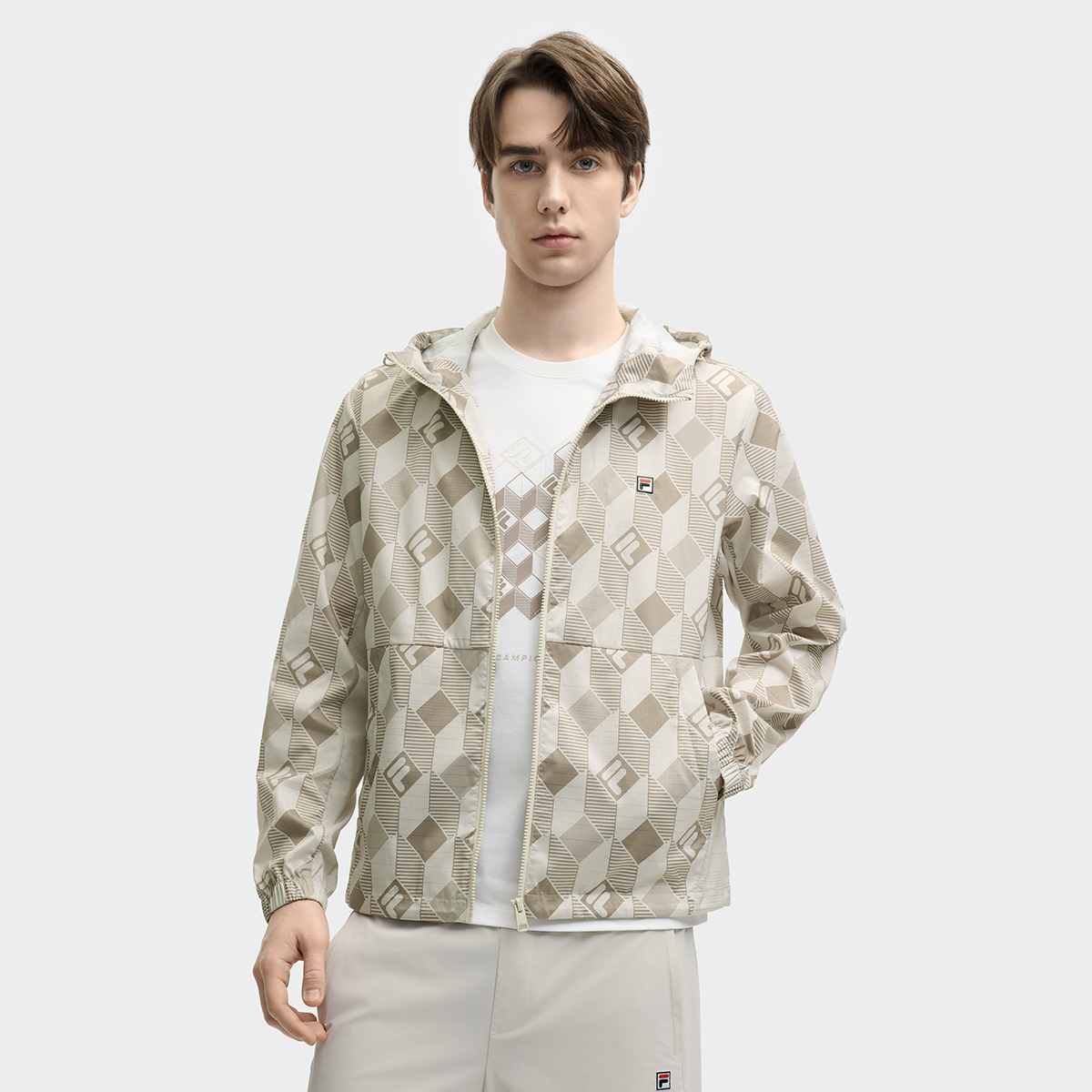 斐乐夏季男士户外运动梭织外套