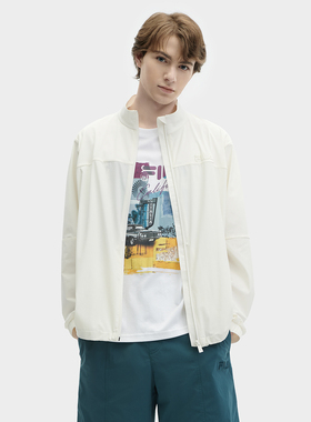 Fila/斐乐男士梭织外套夏季新款时尚休闲宽松立领上衣F11M428703F