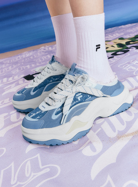 Fila/斐乐夏季新款硬糖穆勒鞋女子潮流运动厚底潮鞋T12W421302F