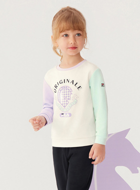 Fila/斐乐秋季新款女小童户外时尚经典生活套头卫衣K11G531201F