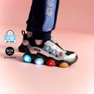 Fila/斐乐FRAGOLA草莓鞋男小童旋钮BOA儿童闪灯鞋K14B441601F