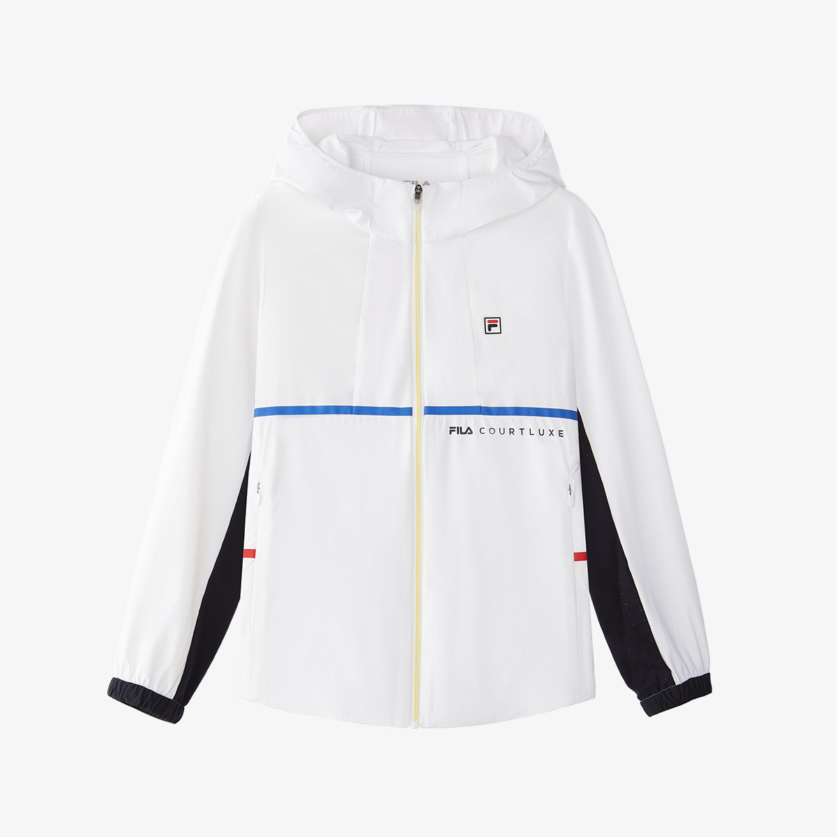 Fila/斐乐夏季新款女大童户外休闲运动连帽梭织外套K12G433706F