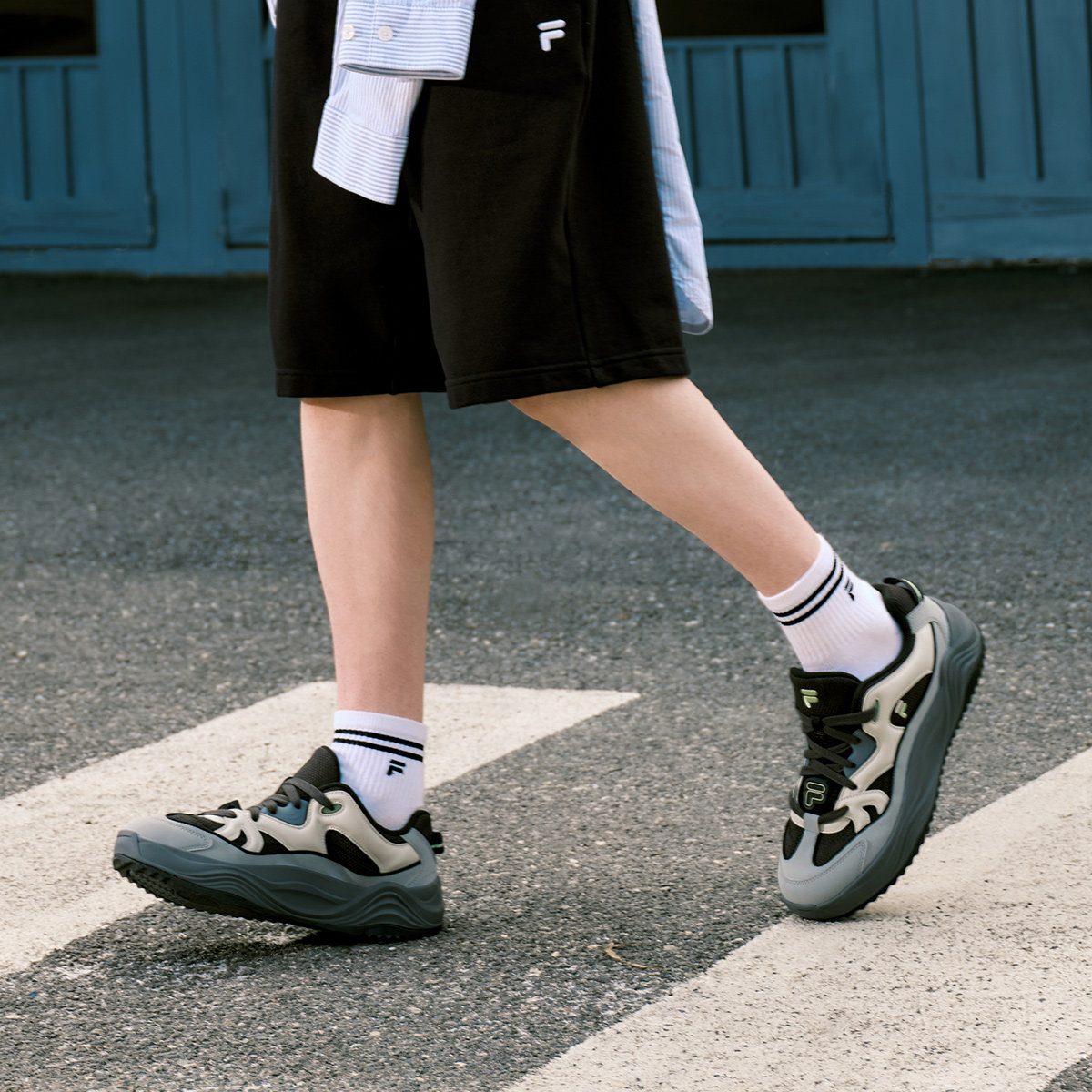 斐乐WORKWEAR男士舒适百搭板鞋