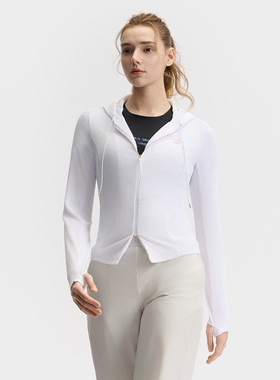 Fila/斐乐女士针织连帽外套2025夏新款健身运动防晒衣A11W521501F