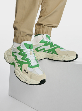 FILA/斐乐男子FERN蕨草鞋厚底缓震休闲鞋系带运动鞋F62M431192F
