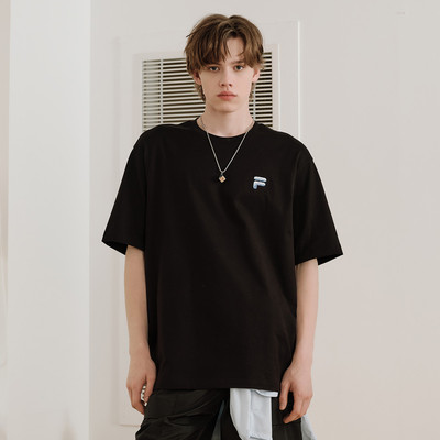 斐乐凉感FUSION纯棉宽松情侣T恤