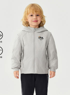 Fila/斐乐冬季新款男小童户外时尚休闲经典生活棉服K11B541904F