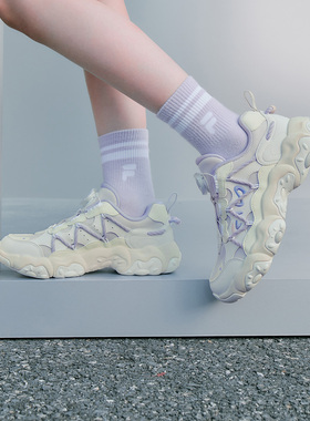 Fila/斐乐秋季FLUID 6猫爪鞋6代女中大童儿童复古跑鞋K15G531103F