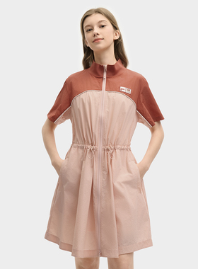 Fila/斐乐夏季新款女士户外时尚休闲运动连衣裙两件套F11W529310F