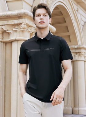 Fila/斐乐男子POLO衫 2025夏季新款商务休闲短袖上衣 F11M422120F