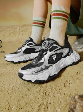 Fila/斐乐秋季新款FOSSIL化石鞋男中大童儿童复古跑鞋K15B531104F