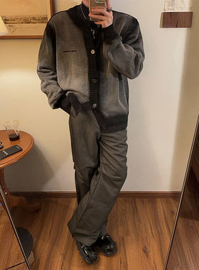 junmanner 圆领纯棉日系加厚保暖休闲上衣秋冬男生打底针织衫毛衣