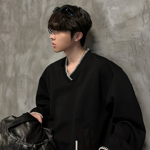 junmannerV领男生春秋卫衣