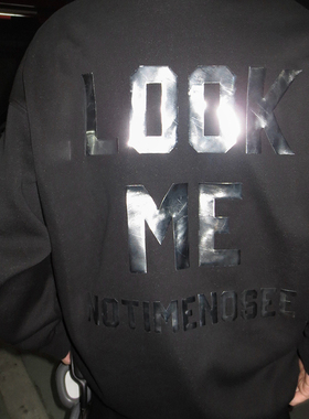 junmanner 金属感字母连帽美式加绒加厚保暖上衣秋冬男生卫衣外套