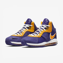 耐克Nike LeBron LBJ8詹姆斯8紫金湖人男子实战篮球鞋DC8380-500