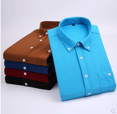 秋冬新款灯芯绒长袖衬衫男