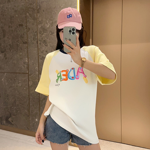 TPPADER新款短袖潮牌涂鸦搞怪男女同款情侣T恤小众宽松休闲半袖