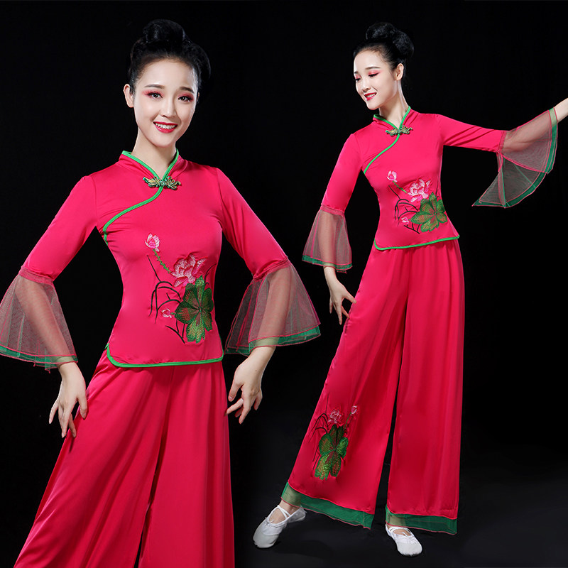 2019 square dance clothing new pattern suit winter Fan dance trousers Middle and old age Sleeve show clothing adultin the Women's clothing/Boutique , Costume/National costume/Stage costumes , National costume/Costumes  category - from Buy2taobao.com to provide professional Taobao agent buy service