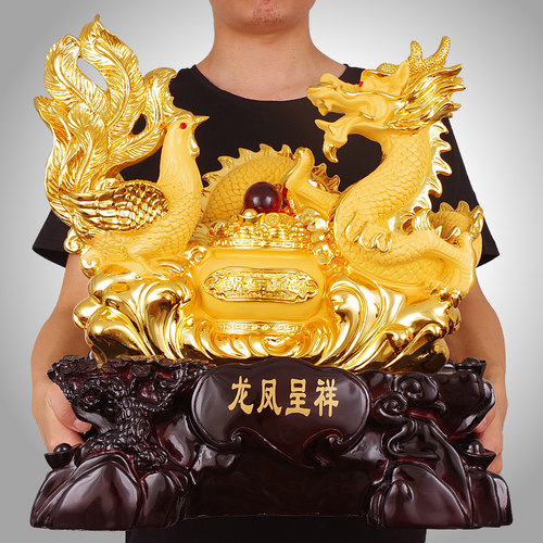 礼祥缘树脂婚姻祝福婚房龙+凤