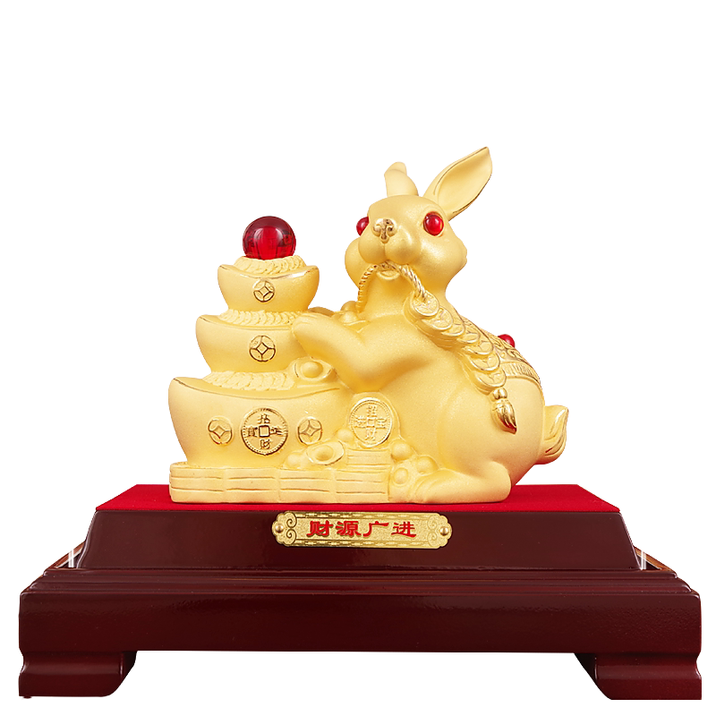 礼祥缘旗舰店绒沙金招财祝福