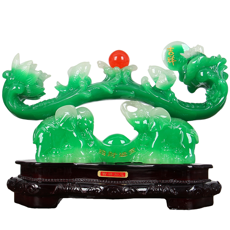 如意吉祥物新中式风书房装饰品