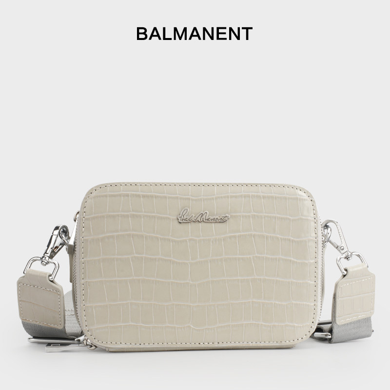 单肩包2026新款轻奢男士斜挎包都市简约鳄鱼纹牛皮腋下斜跨包女包