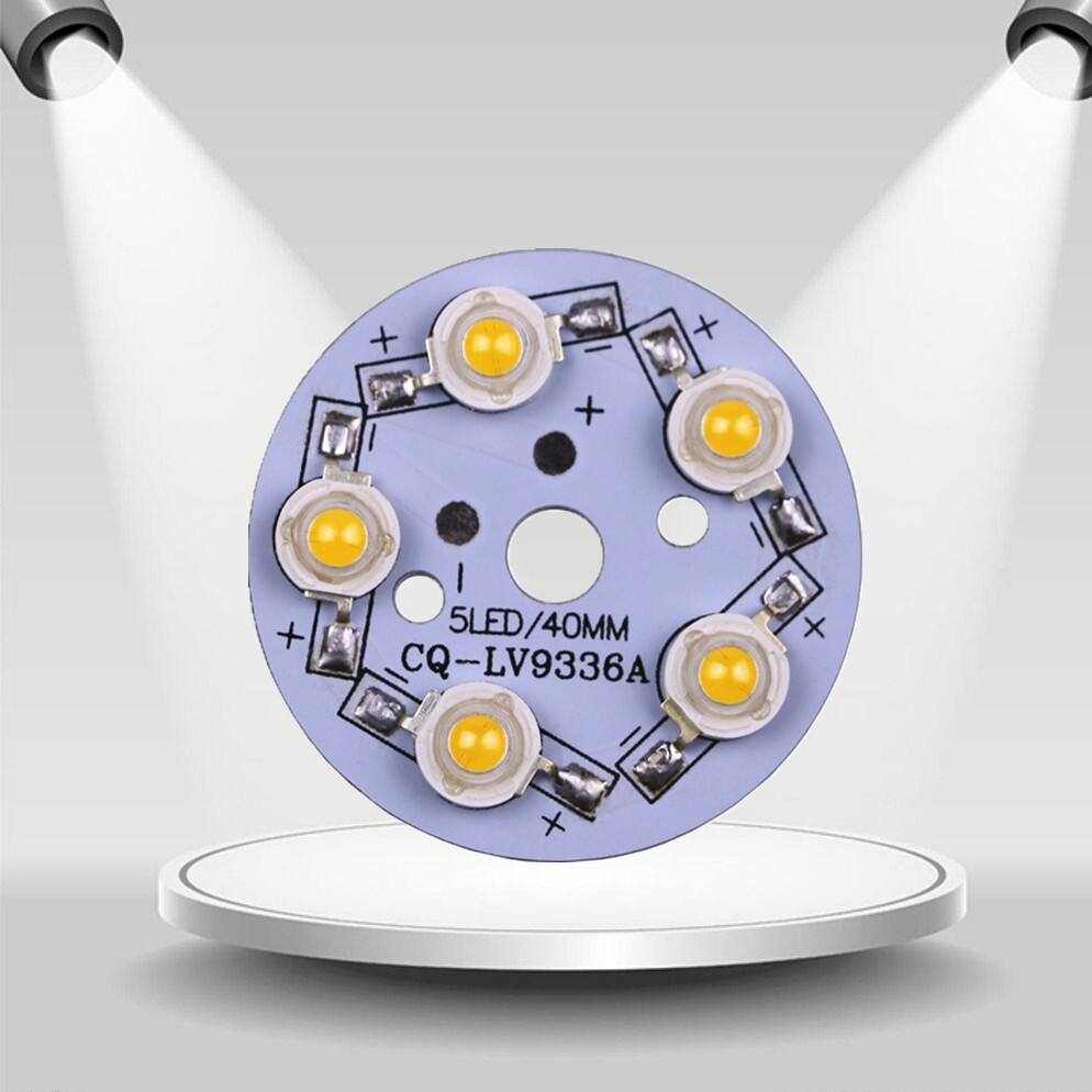 大功率led灯珠高亮5w冷暖白光